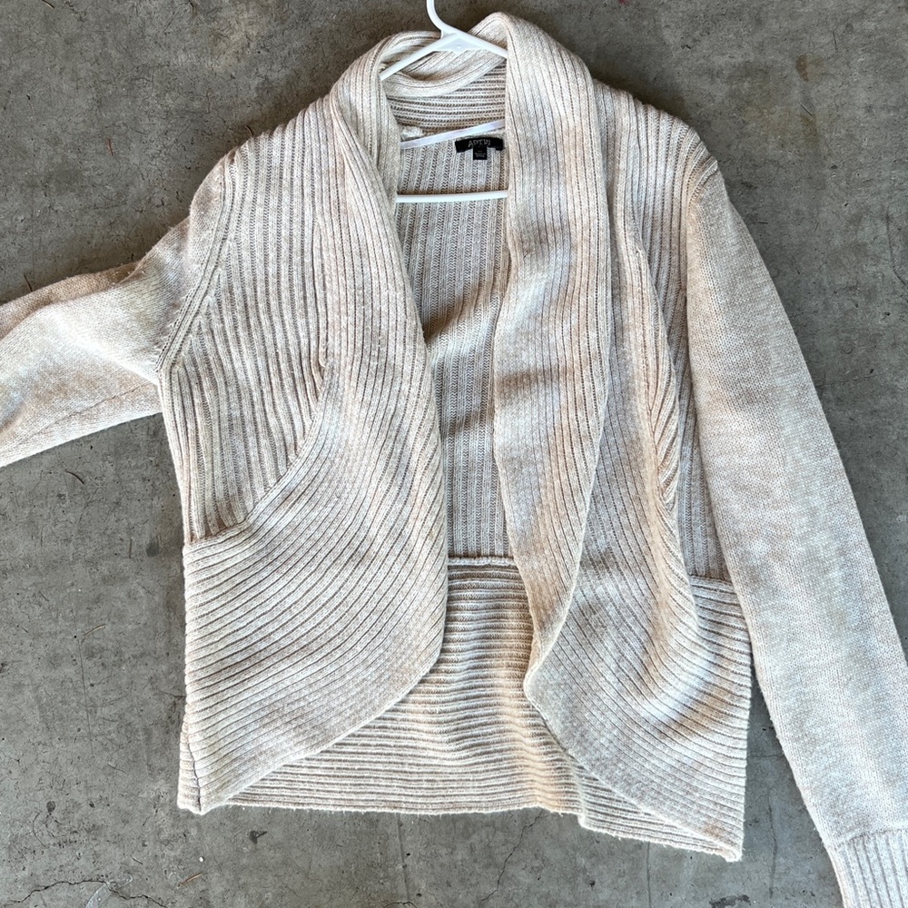 Apt. 9 Cream Knit Cardigan